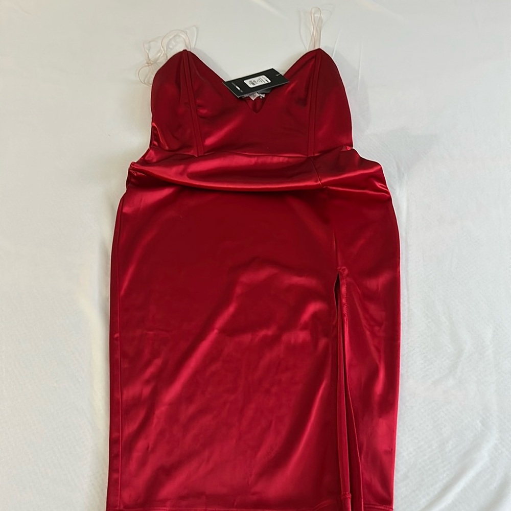 Brand new fashion nova dress with slit